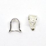 Base Metal Pinch bail 14x10mm-findings-Beadthemup