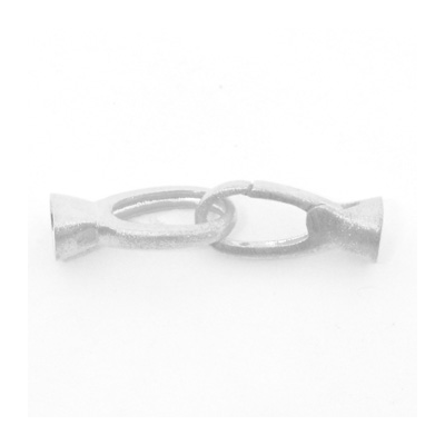 Sterling Silver Matt Bell Clasp 32x9mm