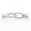 Sterling Silver Matt Bell Clasp 32x9mm