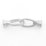 Sterling Silver Matt Bell Clasp 32x9mm