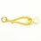 Vermeil MATT Clasp Hook 29x14mm