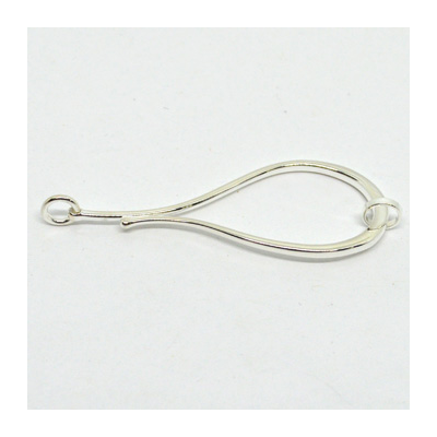 Sterling Silver Clasp Hook 64x24mm