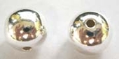 Sterling Silver Bead Round 10mm 2 pack-findings-Beadthemup