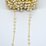 Vermeil 5mm F.W.Pearl & Chain 30mm handmade chain per 50cm