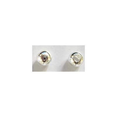 Sterling Silver AT Bead Round 6mm 10 pack