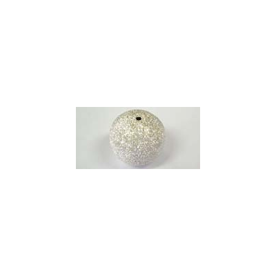 Sterling Silver Bead Round Stardust 20mm