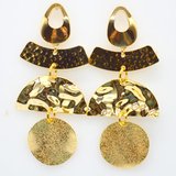 Glam Night out Gold Earrings-jewellery-Beadthemup