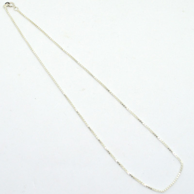 Sterling Silver 1.2mm box Chain 46cm 1 pack