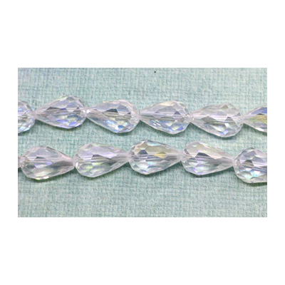 Chinese Crystal Teardrop 10x15mm Crystal AB 10 pack