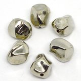 Base Metal Bead Oval 17x13.mm 6 pack-findings-Beadthemup