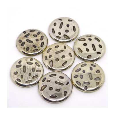 Base Metal flat round 30x6mm 2 pack