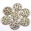 Base Metal flat round 30x6mm 2 pack