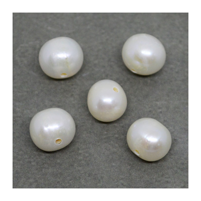 F.W.Pearl Potato 10x11mm 1.2mm hole EACH