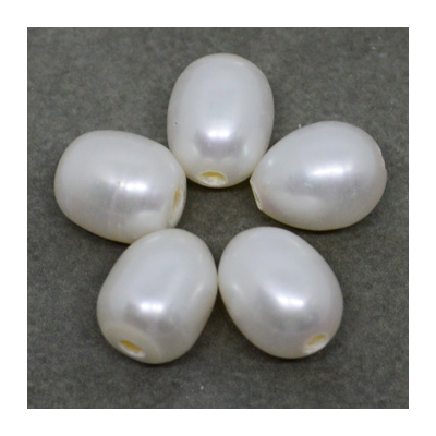 F.W.Pearl Rice 10x13mm 2.4mm hole