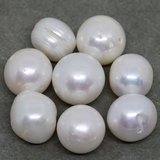 F.W.Pearl Round approx 13mm 1.2mm hole-beads incl pearls-Beadthemup