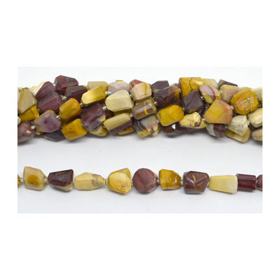 Mookaite Faceted Nugget approx. 10-14mm beads Strand 25 beads