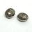 Base Metal Bead 20mm Carved 2pk