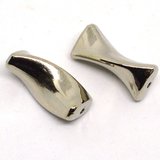 Base Metal Bead Twist Tube 35mm Bead 2pk-findings-Beadthemup