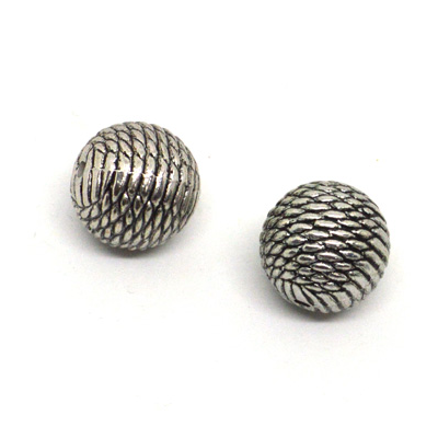 Base Metal Bead 20mm Bead Rope Design 2pk - Findings-Base Metal : Beads ...