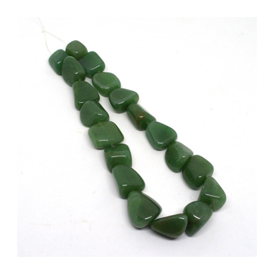 Green Adevnturine Polished Nugget approx. 20mm 18 beads per strand