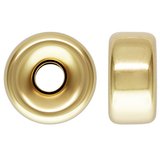 14k Gold filled Rondel 8mm 2 pack-findings-Beadthemup