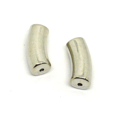 Base Metal Tube Bead 30mm 2 pack