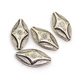 Base Metal Olive Bead 30mm 4 pack-findings-Beadthemup