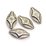 Base Metal Olive Bead 30mm 4 pack