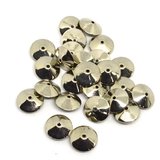 Base Metal Saucers 15mm 25 pack-findings-Beadthemup