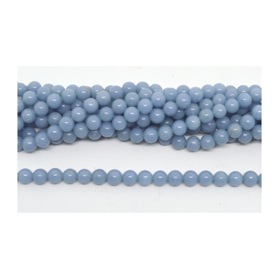 Angelite Polished Round 8mm beads per strand 47 Beads