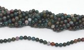 Bloodstone Polished Round 6mm beads per strand 63 Beads-beads incl pearls-Beadthemup