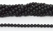 Black Obsidian Polished Round 6mm strand 63 beads-beads incl pearls-Beadthemup