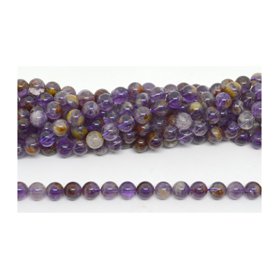 Super 7 (Auralite) Polished Round 10mm strand 37 beads