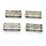 Base Metal Rectangle Bead 25mm 4 pack