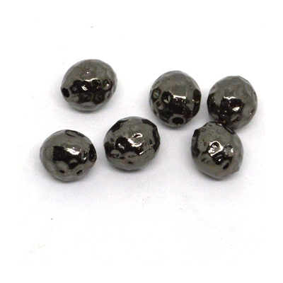 Base Metal Black 10mm Round 6 Pack