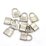 Base Metal Padlock Charm 15mm 10 Pack