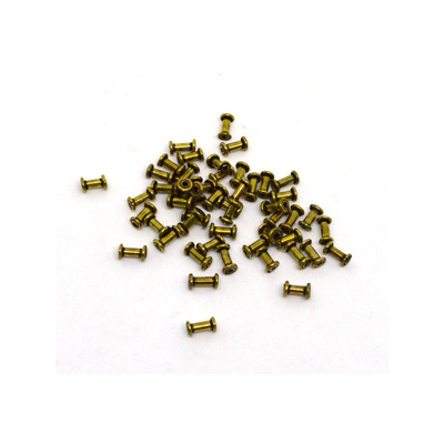 Gold Plated Copper Bead Tube 8mm 10 pack