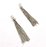 Base Metal Chain Tassel 60mm 2 pack