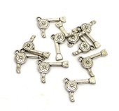 Base Metal Hairdryer Charm 25mm 10 pack-findings-Beadthemup