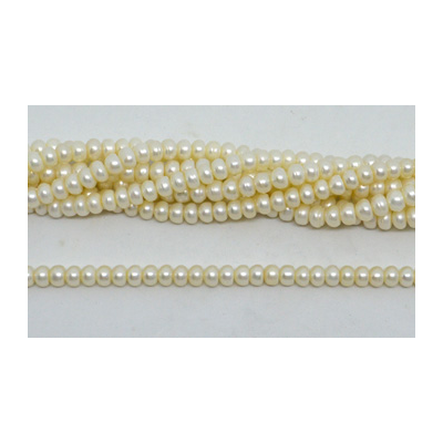 Fresh Water Pearl Rondel 6x4.5mm strand 84 beads