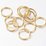 Gold colour plate Base Jump Ring 10mm 20 pack