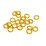 Gold colour plate Base Jump Ring 6mm 20 pack