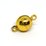 Gold plate Base Metal 8mm Magnetic clasp 4 pack
