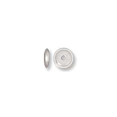 Sterling Silver Bead Disk 4.3mm 15 pack