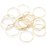 Brass links Round 30x1mm Gold 10 pack