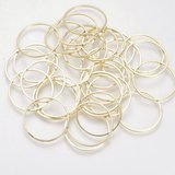 Brass links Round 35x1mm Gold 10 pack-findings-Beadthemup