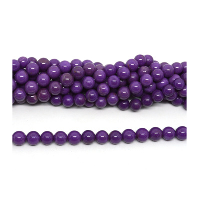 Phosphosiderite polished round 8-9mm strand approx 50 beads