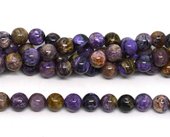 Charoite  polished round 10mm strand 39 beads-beads incl pearls-Beadthemup