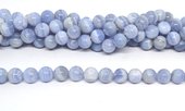 Blue Lace Agate polished round 10mm strand 39 beads-beads incl pearls-Beadthemup
