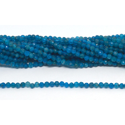 Apatite  Faceted Round 3mm strand approx. 125 beads